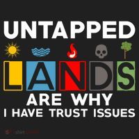 Untapped Lands Trust Issues Magic Geek Great Retro Gaming Gift Women's Sweatshirt thumb 2