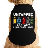 Untapped Lands Trust Issues Magic Geek Great Retro Gaming Gift Doggie Tank thumb 0