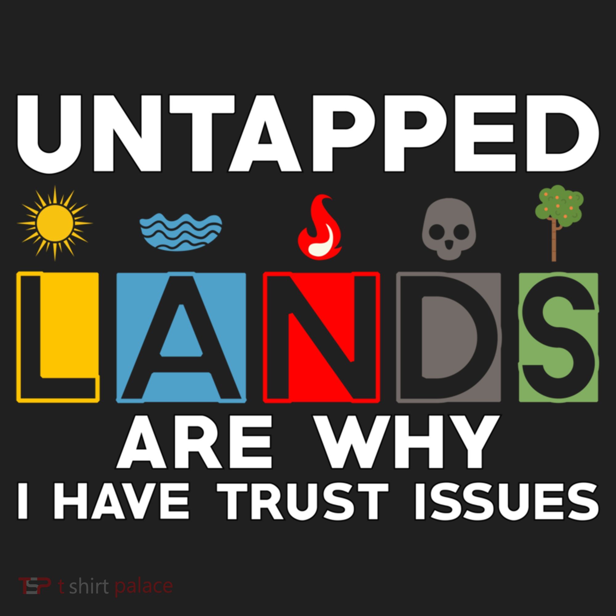 Untapped Lands Trust Issues Magic Geek Great Retro Gaming Gift Beanie