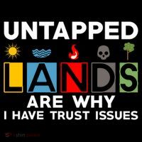 Untapped Lands Trust Issues Magic Geek Great Retro Gaming Gift Women's Hoodie thumb 2
