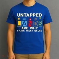 Untapped Lands Trust Issues Magic Geek Great Retro Gaming Gift T-Shirt thumb 3