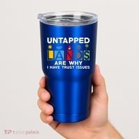 Untapped Lands Trust Issues Magic Geek Great Retro Gaming Gift Tumbler thumb 2
