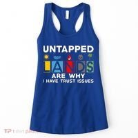 Untapped Lands Trust Issues Magic Geek Great Retro Gaming Gift Women's Tank Top thumb 0