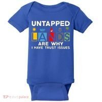 Untapped Lands Trust Issues Magic Geek Great Retro Gaming Gift Baby Bodysuit thumb 0