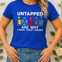 Untapped Lands Trust Issues Magic Geek Great Retro Gaming Gift Women's T-Shirt thumb 2