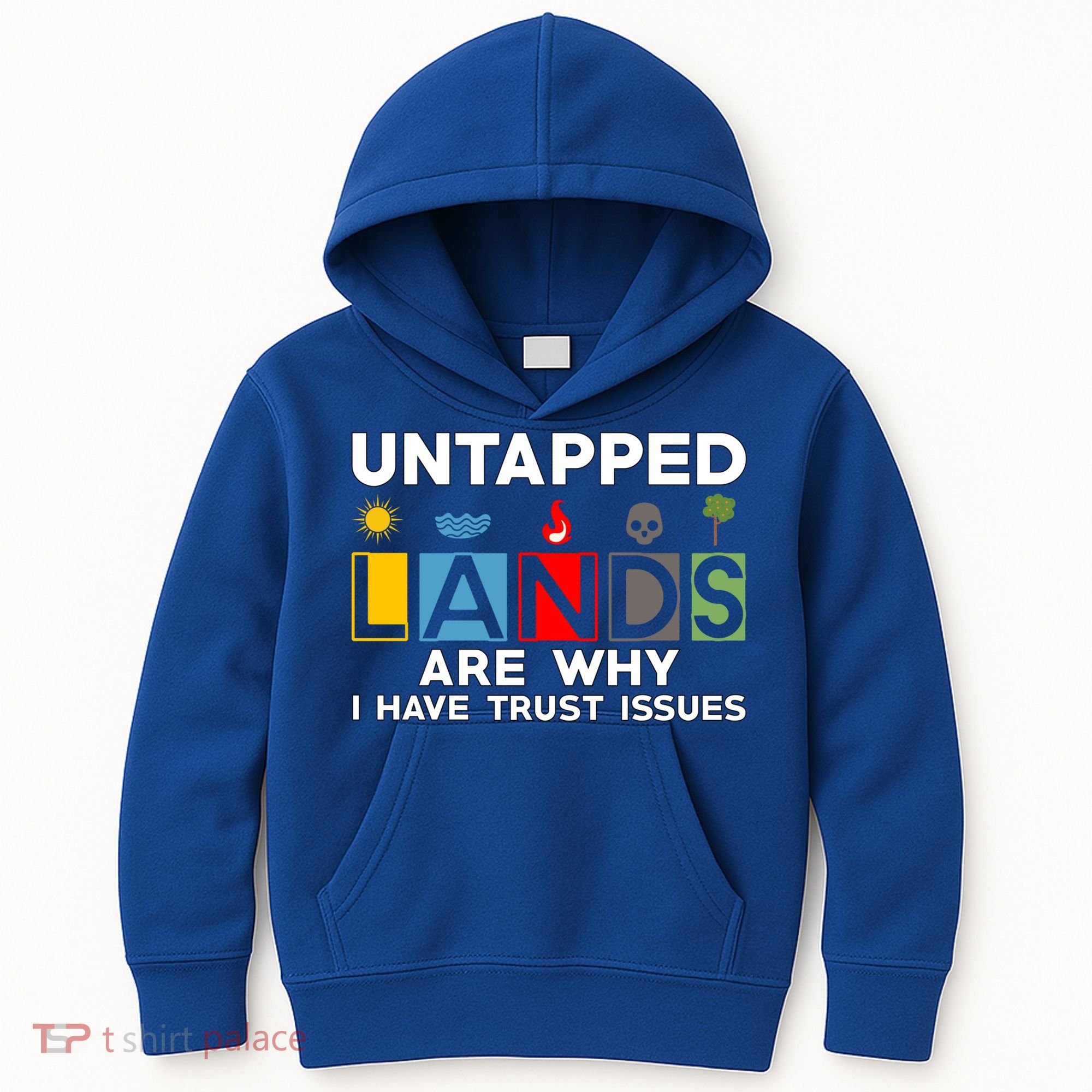 Untapped Lands Trust Issues Magic Geek Great Retro Gaming Gift Kids Hoodie