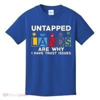 Untapped Lands Trust Issues Magic Geek Great Retro Gaming Gift Kids T-Shirt thumb 0