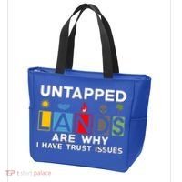 Untapped Lands Trust Issues Magic Geek Great Retro Gaming Gift Tote Bag thumb 3