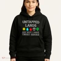 Untapped Lands Trust Issues Funny Magic Geek Tcg Hoodie thumb 5