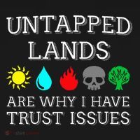 Untapped Lands Trust Issues Funny Magic Geek Tcg Apron thumb 3