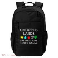 Untapped Lands Trust Issues Funny Magic Geek Tcg Backpack thumb 0