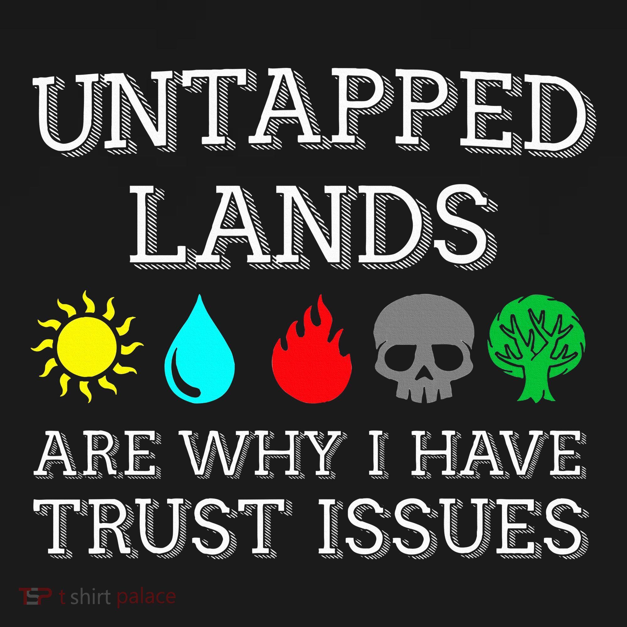 Untapped Lands Trust Issues Funny Magic Geek Tcg Pajama Set