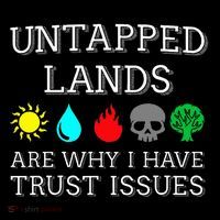 Untapped Lands Trust Issues Funny Magic Geek Tcg Kids Sweatshirt thumb 2