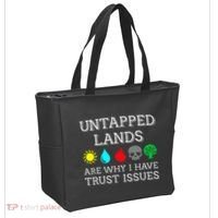 Untapped Lands Trust Issues Funny Magic Geek Tcg Tote Bag thumb 2