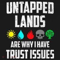 Untapped Lands Trust Issues Magic Funny Geek Tcg Classic Fit Doggie Tank thumb 4