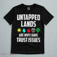 Untapped Lands Trust Issues Magic Funny Geek Tcg Classic Fit T-Shirt thumb 5
