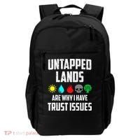 Untapped Lands Trust Issues Magic Funny Geek Tcg Classic Fit Backpack thumb 0