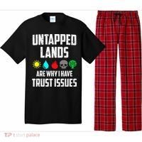 Untapped Lands Trust Issues Magic Funny Geek Tcg Classic Fit Pajama Set thumb 0