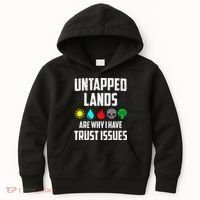 Untapped Lands Trust Issues Magic Funny Geek Tcg Classic Fit Kids Hoodie thumb 0