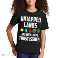 Untapped Lands Trust Issues Magic Funny Geek Tcg Classic Fit Kids T-Shirt thumb 2