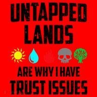 Untapped Lands Trust Issues Magic Funny Geek Tcg Classic Fit Santa Hat thumb 1