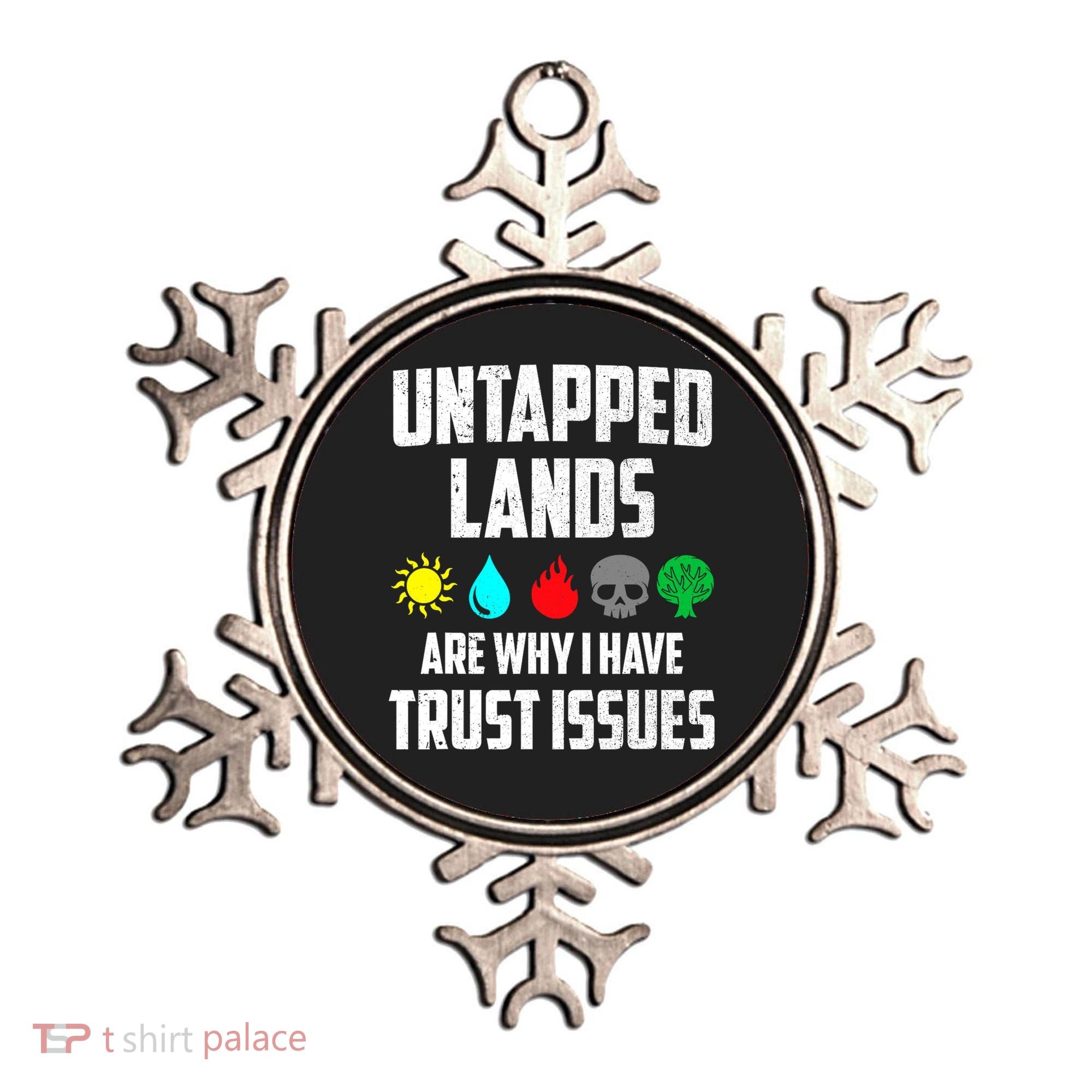 Untapped Lands Trust Issues Magic Funny Geek TCG Ornament