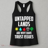 Untapped Lands Trust Issues Magic Funny Geek TCG Women's Tank Top thumb 3