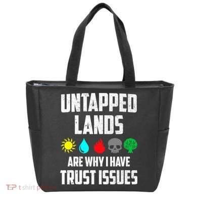 Untapped Lands Trust Issues Magic Funny Geek TCG Tote Bag