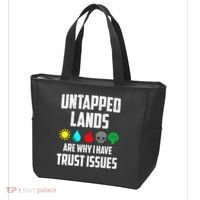 Untapped Lands Trust Issues Magic Funny Geek TCG Tote Bag thumb 3