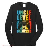Uncle Level Unlocked Leveled Up To Uncle Promoted To Gamer Long Sleeve Shirt thumb 0