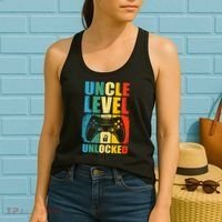 Uncle Level Unlocked Leveled Up To Uncle Promoted To Gamer Women's Tank Top thumb 2