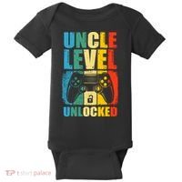 Uncle Level Unlocked Leveled Up To Uncle Promoted To Gamer Baby Bodysuit thumb 0