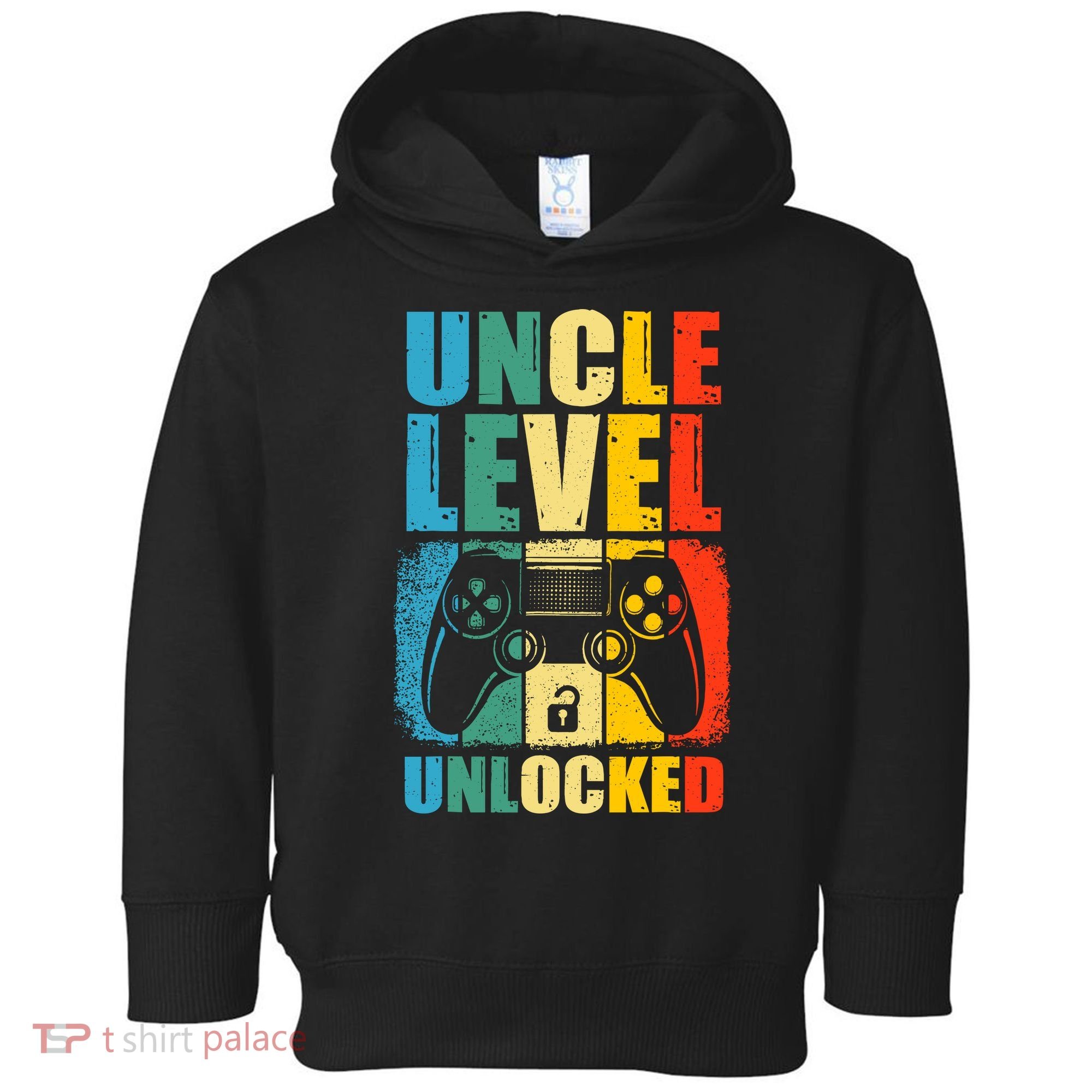 Uncle Level Unlocked Leveled Up To Uncle Promoted To Gamer Toddler Hoodie