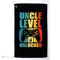Uncle Level Unlocked Leveled Up To Uncle Promoted To Gamer Golf Towel thumb 0