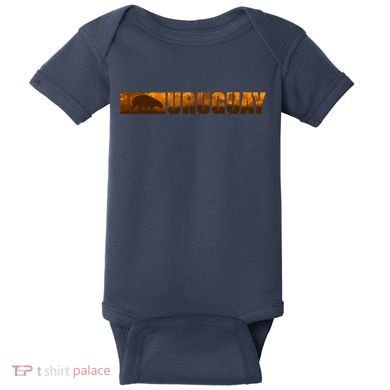 Uruguay Logo Baby Bodysuit