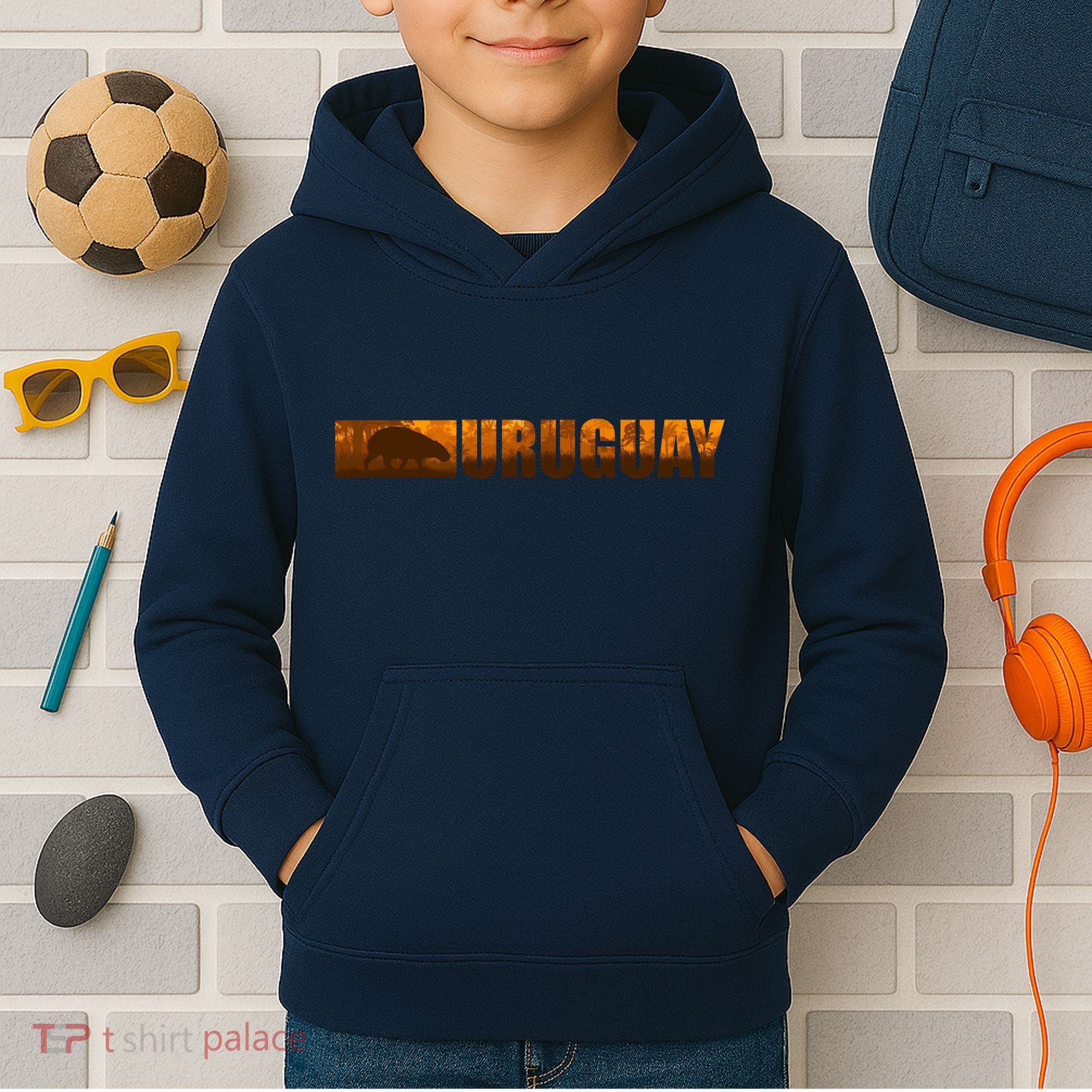 Uruguay Logo Kids Hoodie