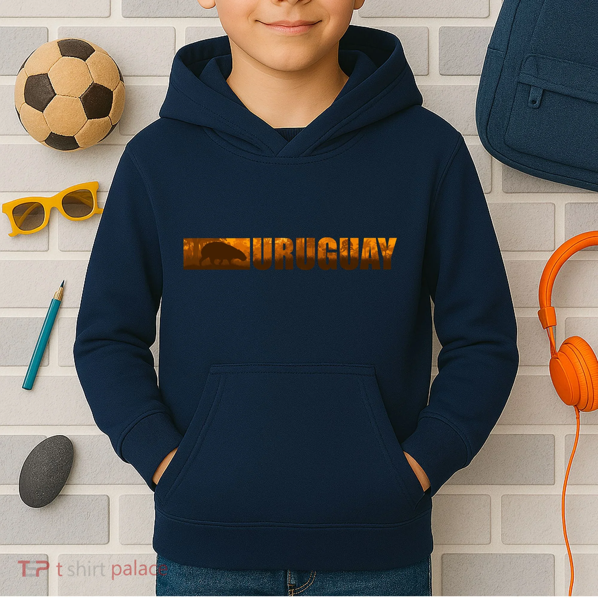 Uruguay Logo Kids Hoodie