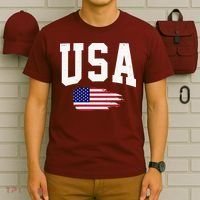 USA Logo Vintage Team Flag America T-Shirt thumb 6