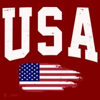USA Logo Vintage Team Flag America T-Shirt thumb 7