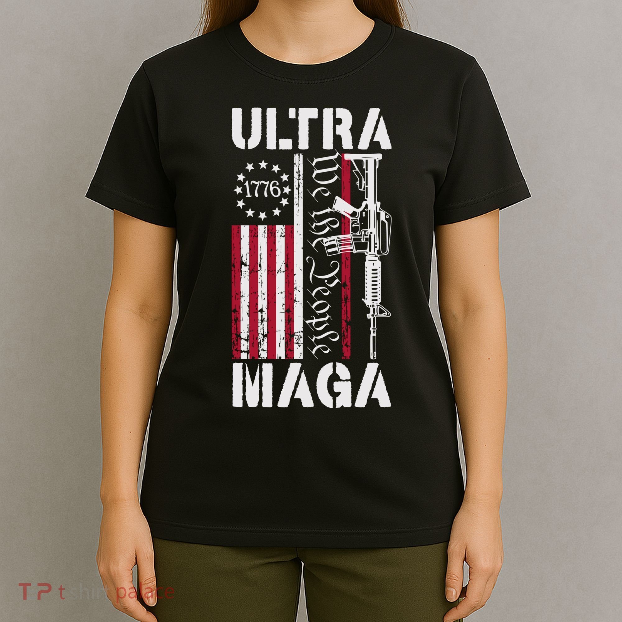 Ultra Maga 2024 American Flag Anti Joe Biden Ultra Maga T-Shirt