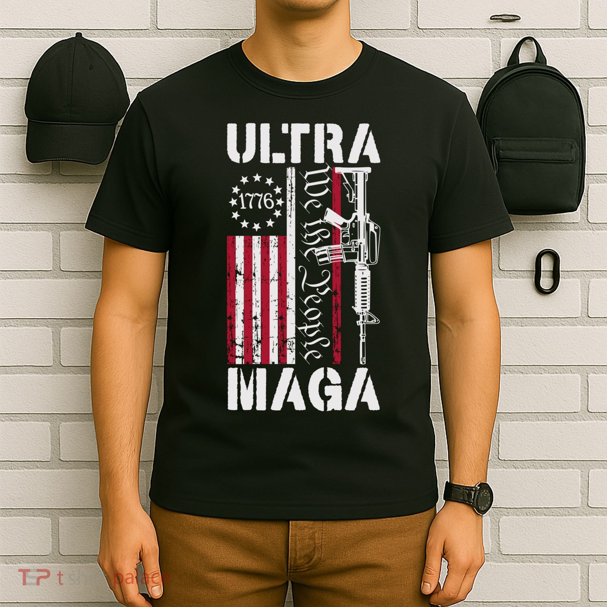 Ultra Maga 2024 American Flag Anti Joe Biden Ultra Maga T-Shirt