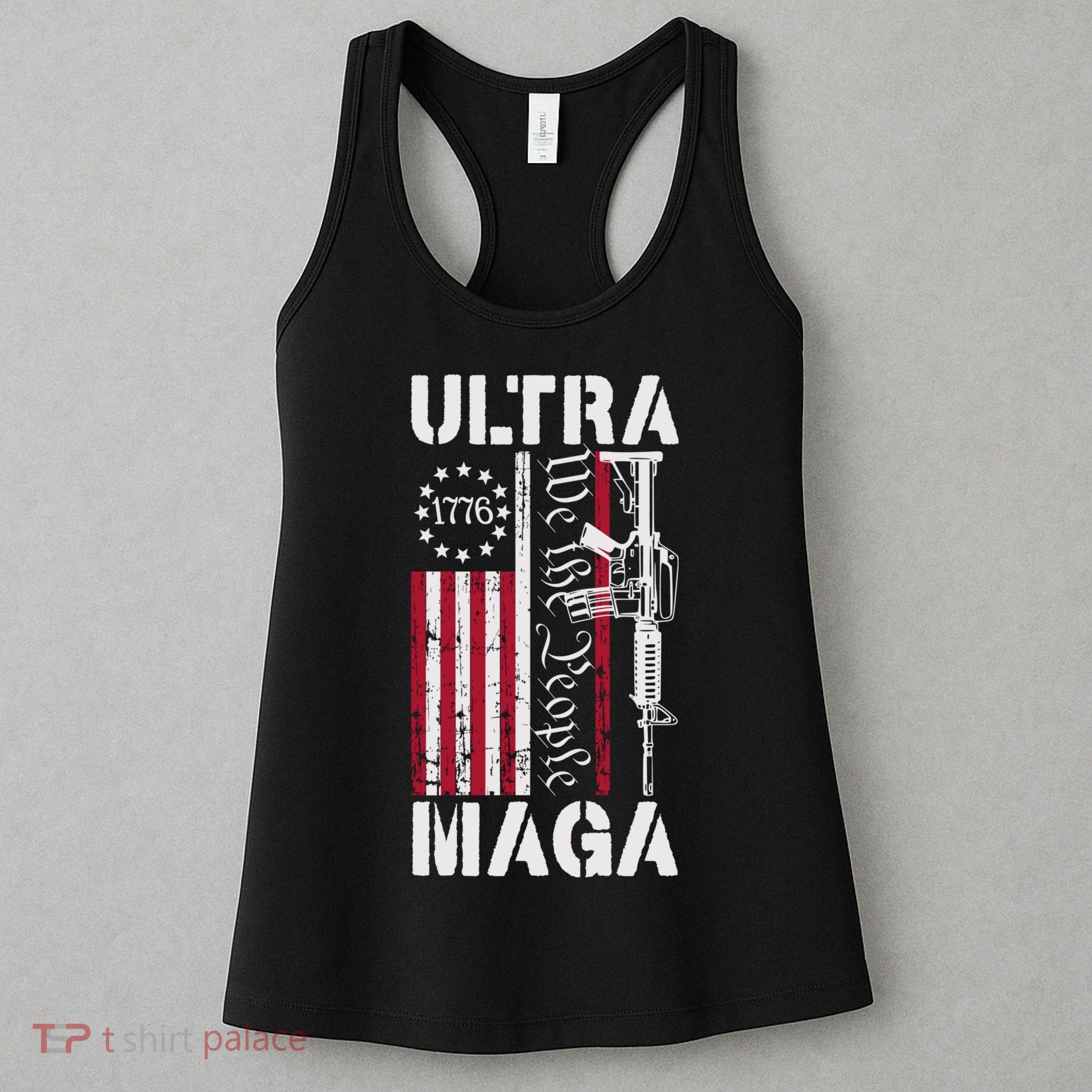 Ultra Maga 2024 American Flag Anti Joe Biden Ultra Maga Women's Tank Top