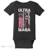 Ultra Maga 2024 American Flag Anti Joe Biden Ultra Maga Baby Bodysuit thumb 0