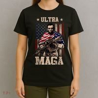 Ultra Maga 4th Of July Abraham Lincoln Gun 2nd Amendment T-Shirt thumb 4