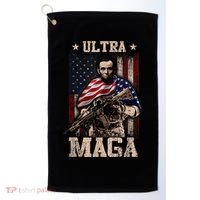 Ultra Maga 4th Of July Abraham Lincoln Gun 2nd Amendment Golf Towel thumb 0