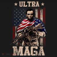 Ultra Maga 4th Of July Abraham Lincoln Gun 2nd Amendment Women's Perfect Tri Rocker Tank thumb 4
