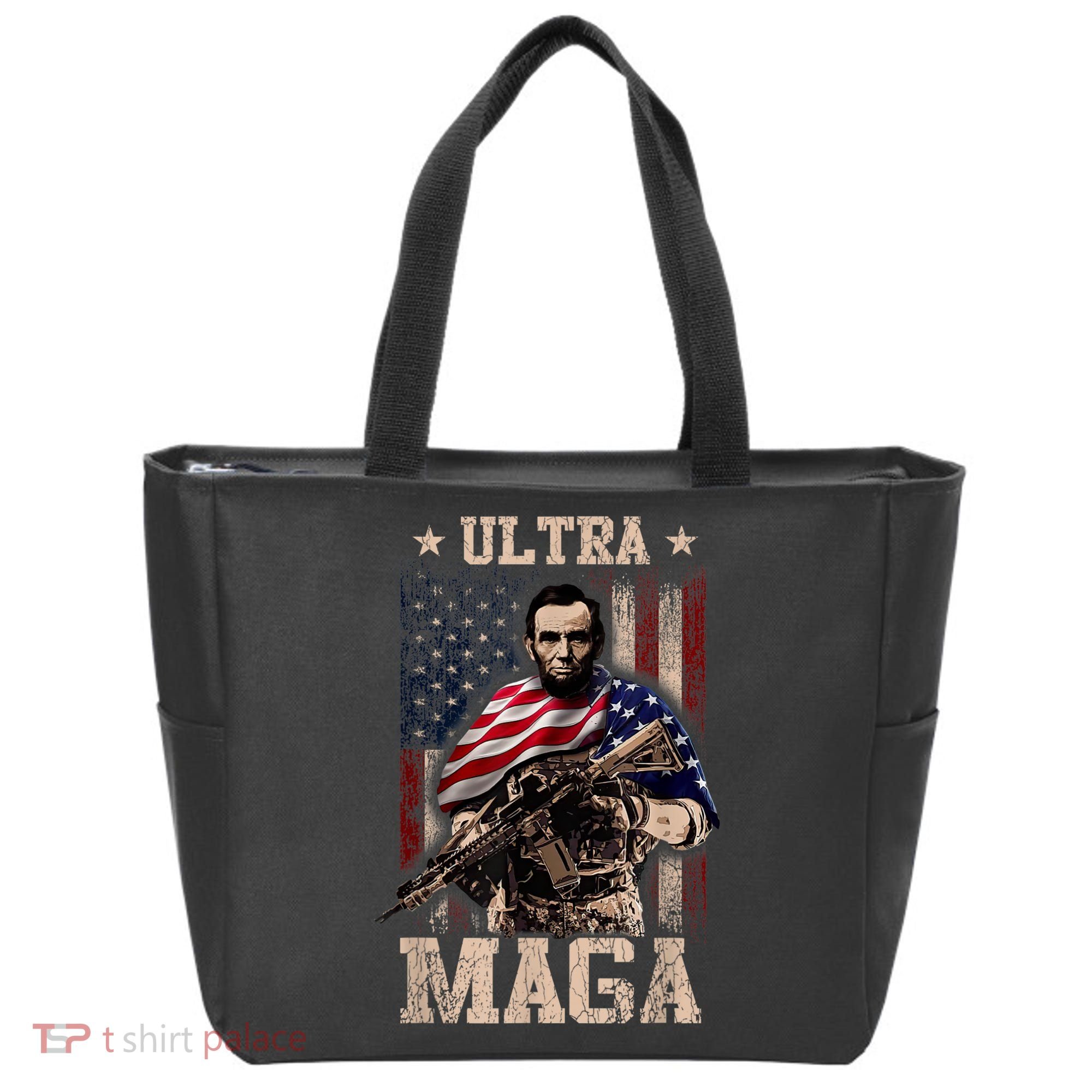 Ultra Maga 4th Of July Abraham Lincoln Gun 2nd Amendment Tote Bag