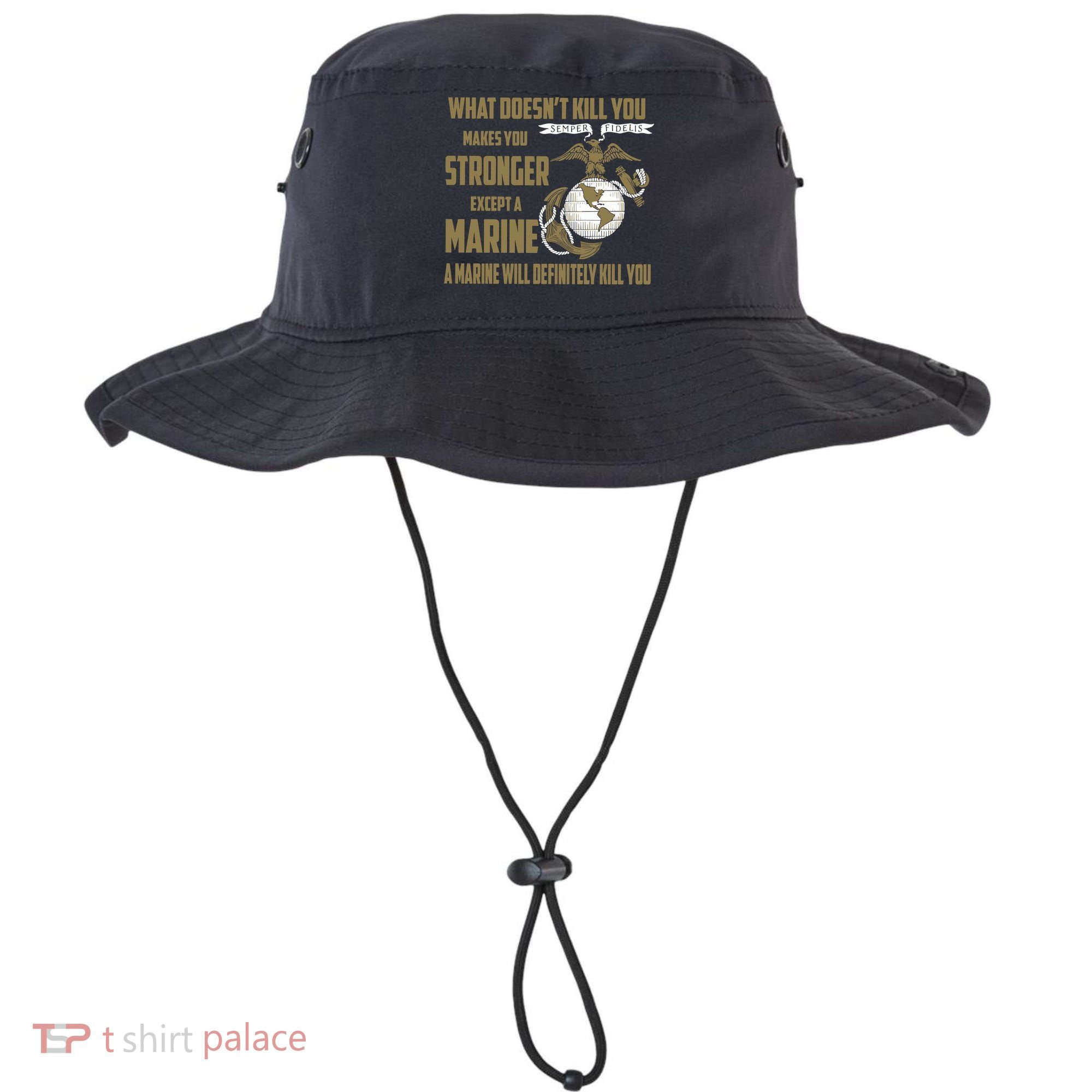 Marine What Doesn't Kill You Makes Your Stronger US Bucket Hat