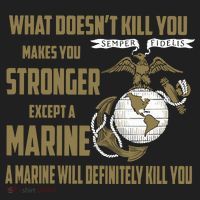 Marine What Doesn't Kill You Makes Your Stronger US Beanie thumb 2