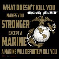 Marine What Doesn't Kill You Makes Your Stronger US Women's Hoodie thumb 2